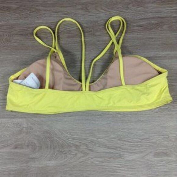 VYB Crossback Bralette Bikini  yellow Top size XL - Picture 4 of 6